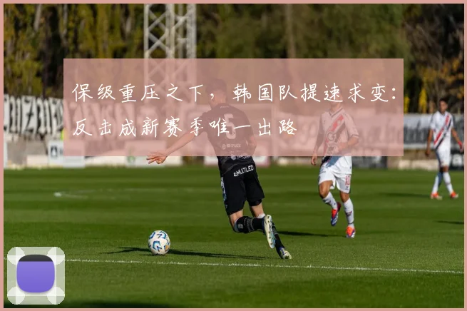 保级重压之下，韩国队提速求变：反击成新赛季唯一出路